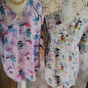 Disney Scrub Tops